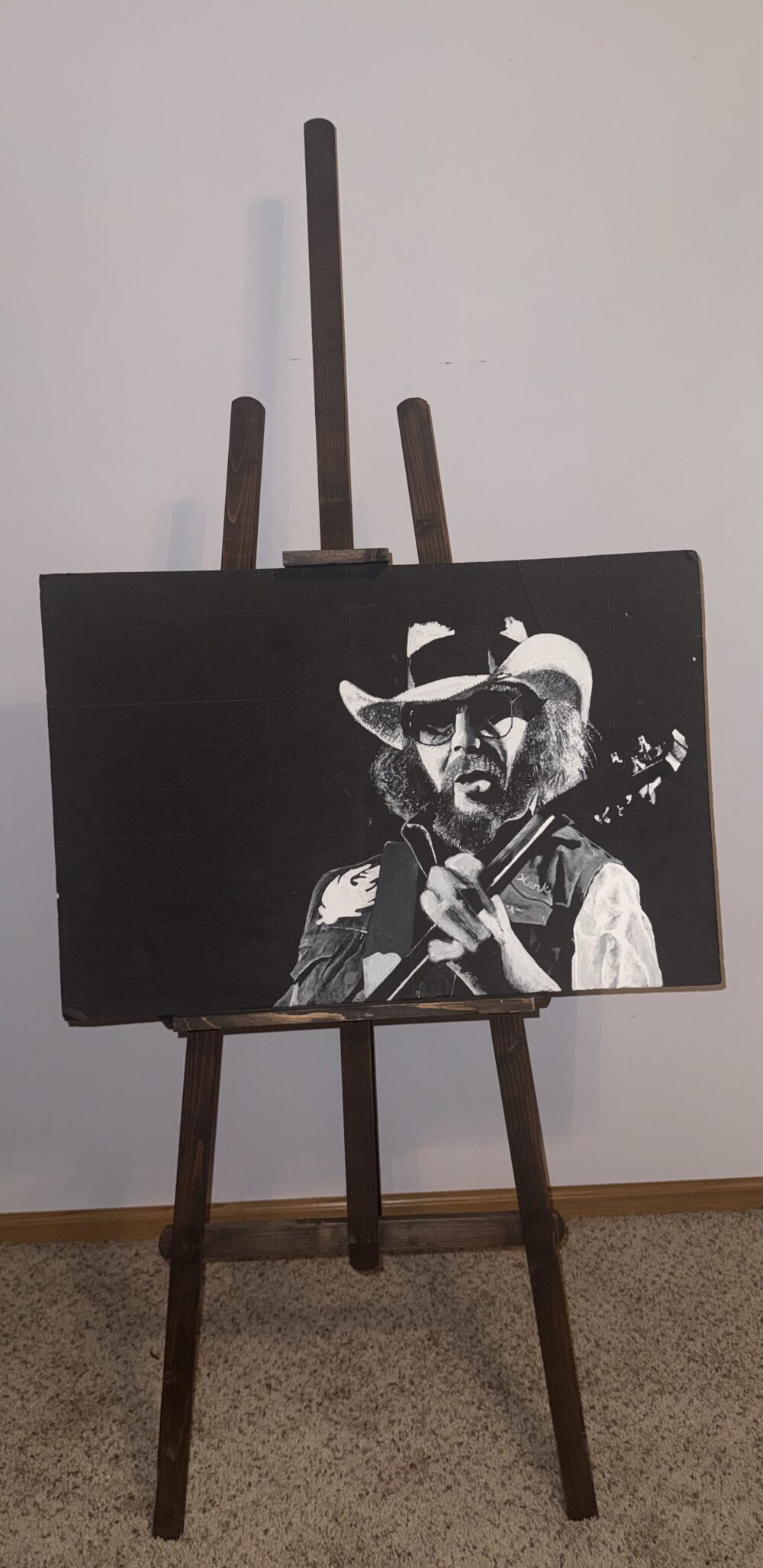 Bocephus — acrylic on board